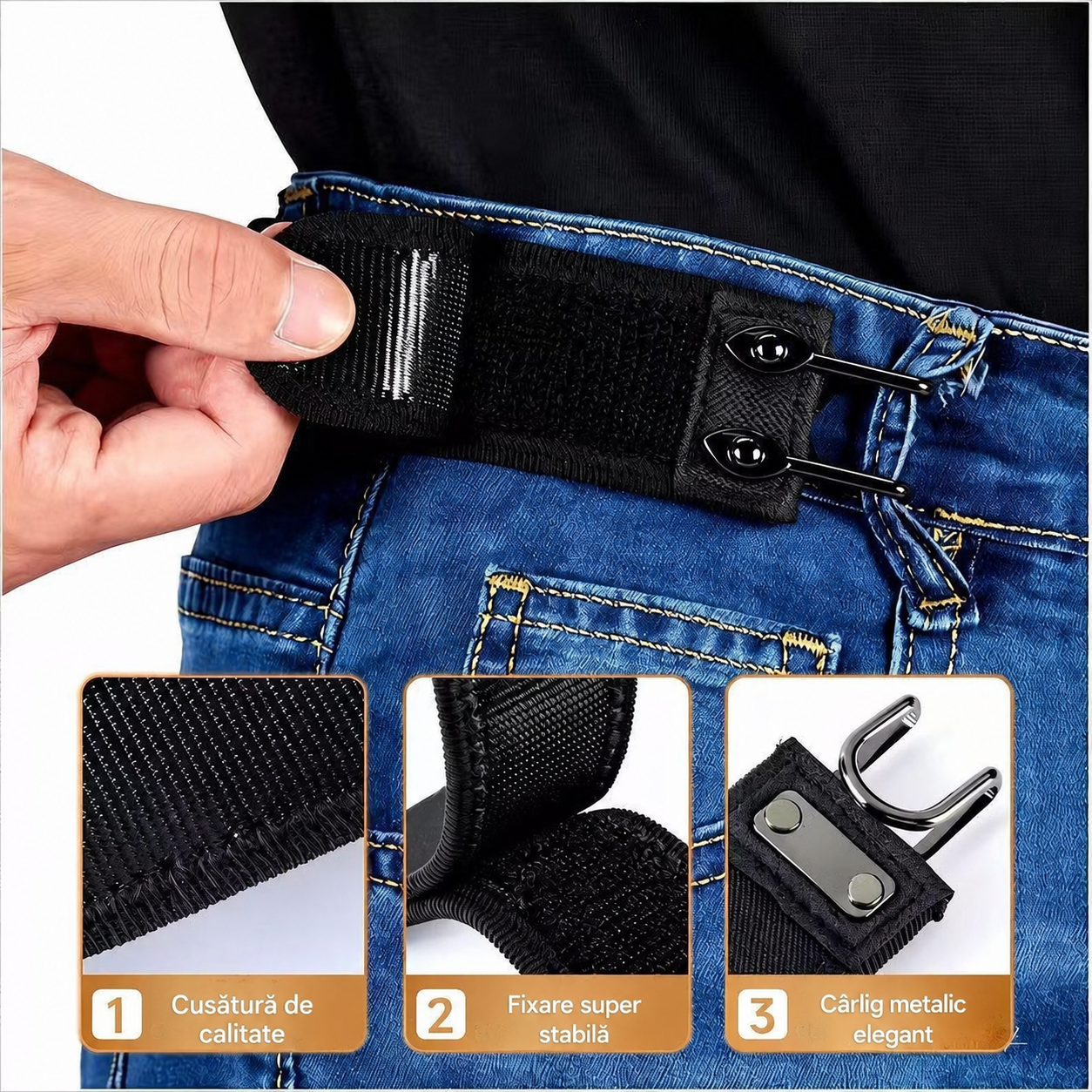 Curea Elastică Fără Cataramă – Comfort Fit